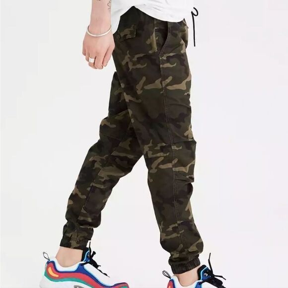 AE Camo Green Flex Khaki Jogger - Picture 4 of 16
